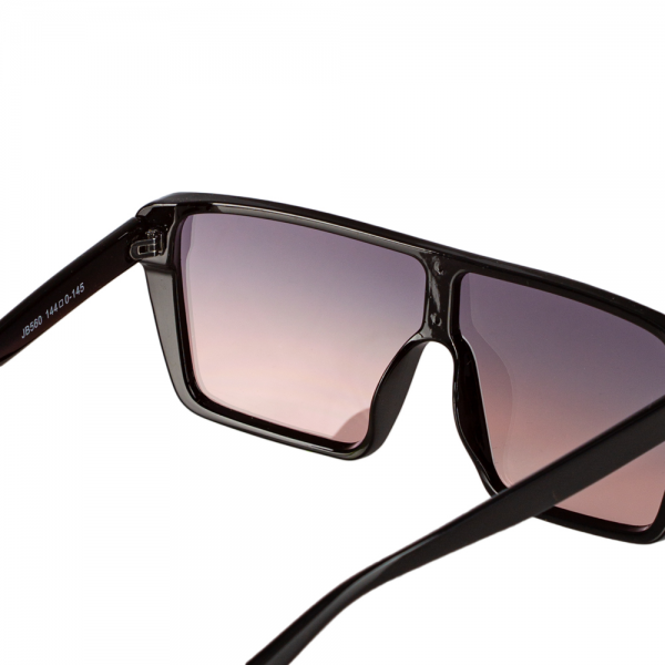 Γυναικεία γυαλιά ηλίου μαύρα μπλε με ροζ, 4 - Kalapod.gr